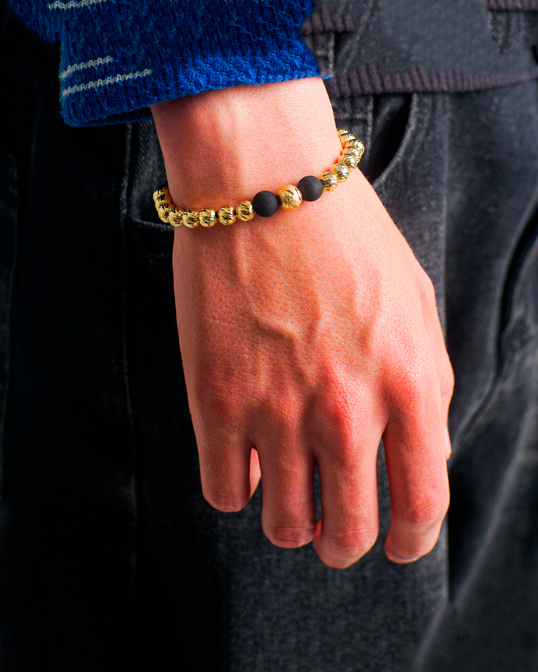 Pulsera Diamantada de Balines en Oro Laminado 18K