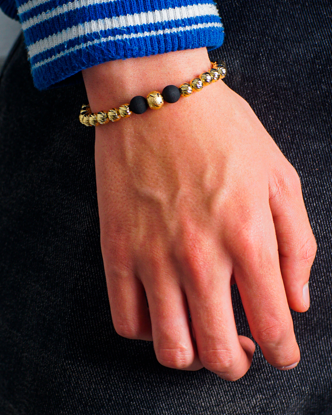 Pulsera Diamantada de Balines en Oro Laminado 18K