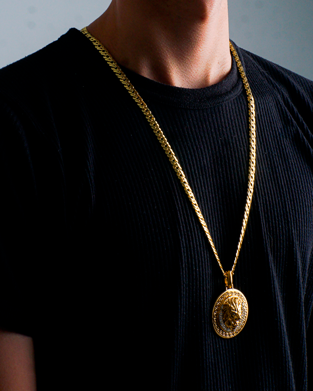 Dije León en Oro Laminado 18K