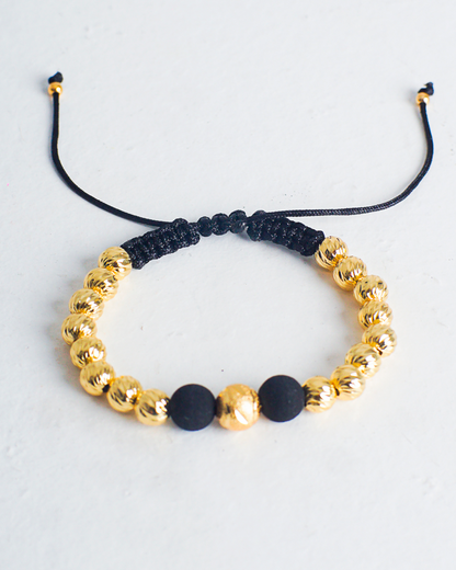 Pulsera Diamantada de Balines en Oro Laminado 18K